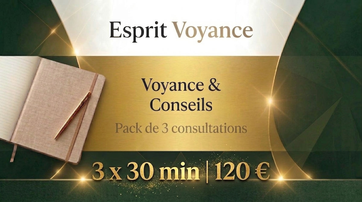 Pack 3 de 30 min - Consultations Voyance & Conseils