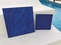 Duo de tableaux abstraits bleus texturés